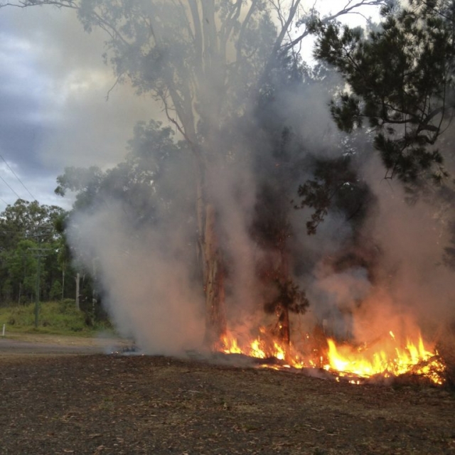 Rural fire brigade cool burn Rural fire brigade cool burn